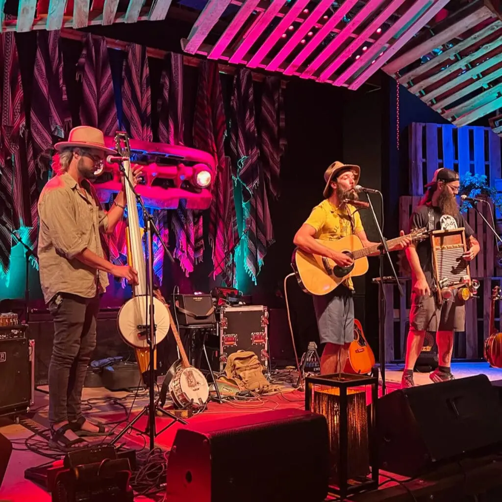 Stage photo of North Dakota band MoonCats