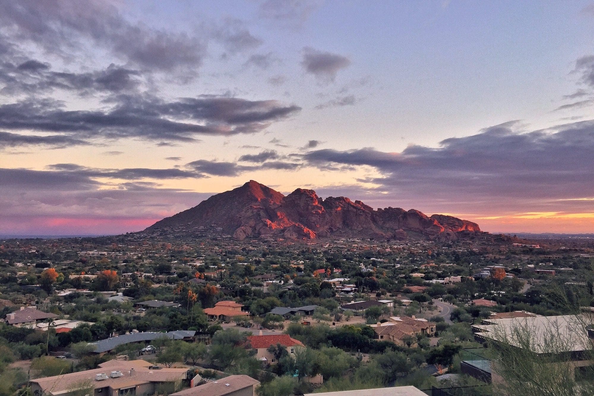 Camelback Mountain located in Phoenix, Arizona